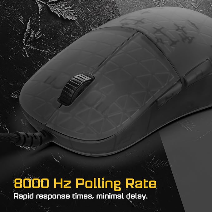 ENDGAME GEAR XM2 8k Gaming Mouse – 8000Hz Polling Rate, Kailh GX Switches, PixArt PAW3395 Sensor, Ultra-Light 52 g, Dark Frost Edition