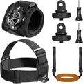 AKASO Action Camera Rock Climbing Kit Compatible with GoPro Hero 2 3 4 5 6 7 8 9 10 11, Portable Electronic Device Mount, Black