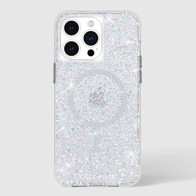 Case-Mate iPhone 15 Pro Max Case for Women - Compatible with MagSafe - 12ft Drop Protection - 6.7" Stylish Magnetic Case for iPhone 15 Pro Max - Shockproof, Anti-Scratch Phone Cover - Twinkle Disco
