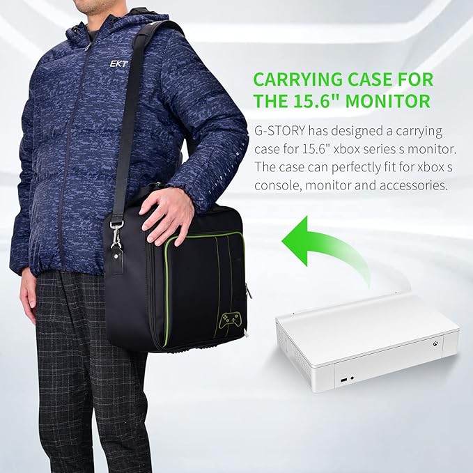 G-STORY 15.6" Portable Monitor 144Hz for Xbox Series S 2K Portable Gaming Monitor IPS Screen for Xbox Series S（not Included） with Two HDMI, HDR, Freesync Game Mode Travel Monitor