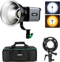 Weeylite Ninja 200 60W Bi-Color COB LED Video Light, 2800K-6800K Continuous Studio Lighting, CRI 95+ TLCI 95+, 0-100% Dimmable, 5800LM 70400Lux, App & Bluetooth Control, Portable Photography Light