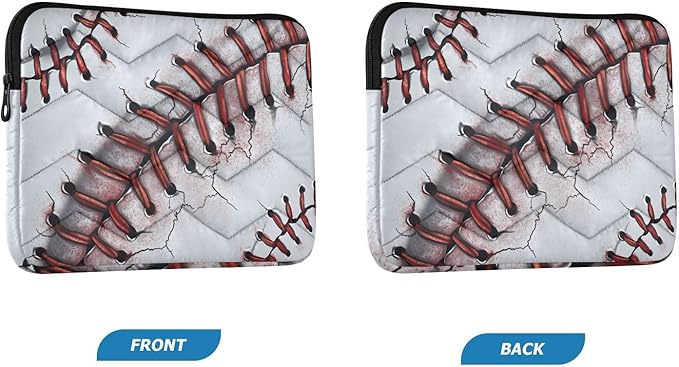 Baseball Laptop Case Sleeve, Vintage Baseball Pattern Shockproof Protective Computer Carrying Cover, Briefcase Handbags 13-13.3inch Laptop Sleeve Bag