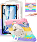 BRAECN Case for iPad Air 11 inch 2026(M4) 2025(M3) 2024(M2),iPad Pro 11 inch(4th/3rd/2nd/1st)& Air 10.9"(5th/4th) Protective with Pencil Holder Screen Protector 360°Rotating Stand Handle Full Body