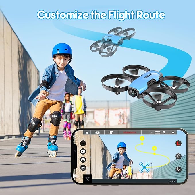 Loolinn | Drone with Camera for Kids 8+ as Gift - Drone for Kids with Adjustable Camera, Photos and Videos, Safe for Kids to Play, Easy to Fly (Holiday Gift for Boys and Girls)