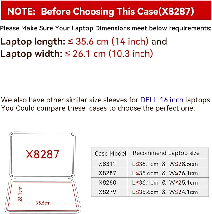 Smatree Hard EVA Protective Sleeve Case Compatible for 16 inch DELL Precision 7680/7670 Workstation Laptop (X8287)