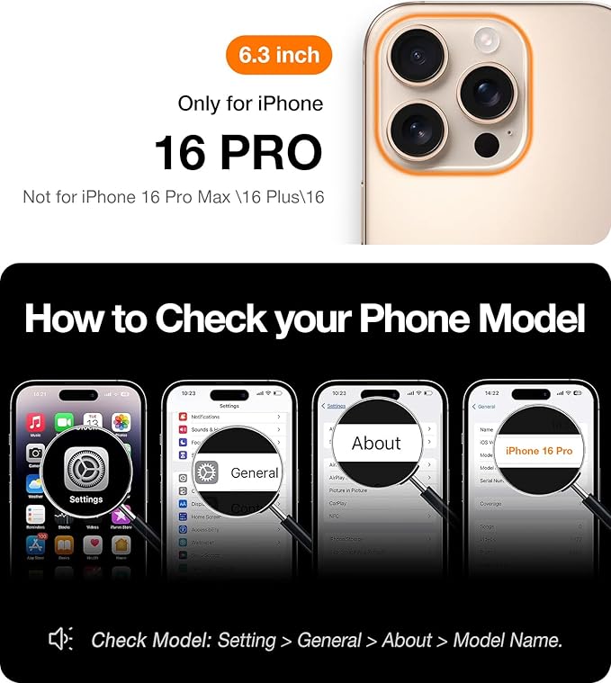 TORRAS Magnetic Slim Fit for iPhone 16 Pro Case 6.3 inch, Ultra-Thin 16 Pro Case Compatible with MagSafe, Lightweight Matte Anti-Scratch Hard PC Cover Phone Case for iPhone 16 Pro, Desert Titanium | Magnetic, 6.3 inch, Ultra-Thin, 16 Pro Case, Lightweight