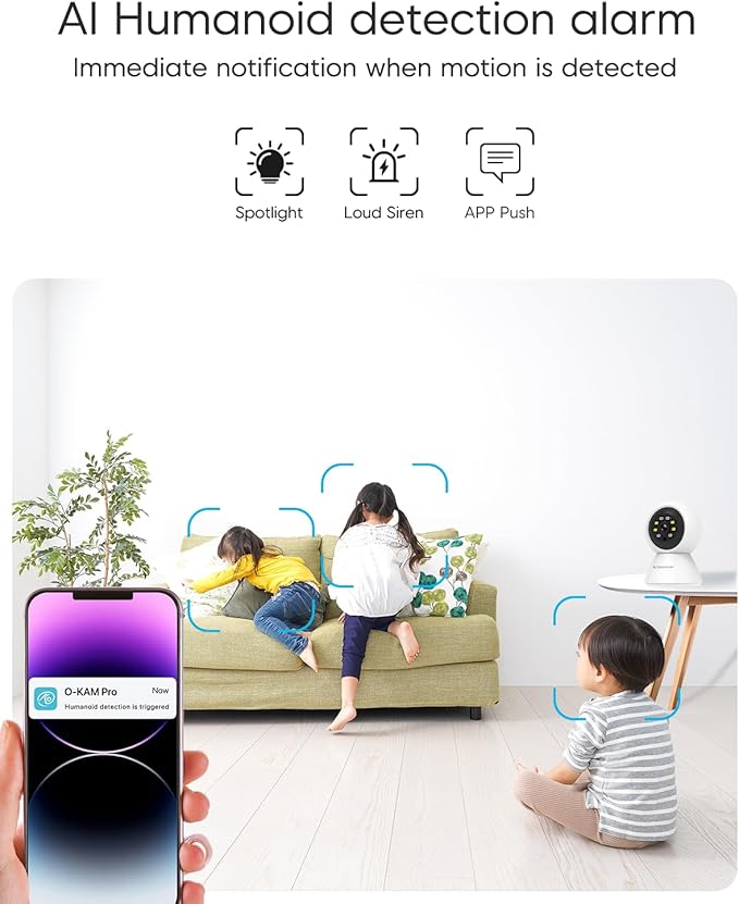 VSTARCAM Inside Cameras for House, 1080P with 5X Zomm, 360° Pan-Tilt, Color Night Vision, Motion Detection, Real-time Alerts, 2-Way Audio, Compatible with Alexa, Cloud & SD Card Storage(up to 256GB)