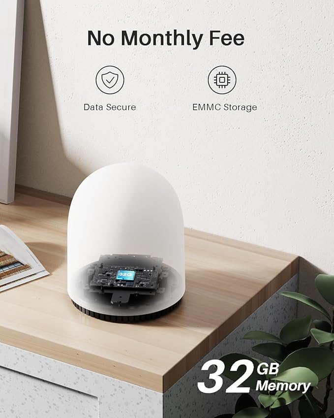 WUUK Solar Security Cameras Wireless Outdoor, Home Surveillance System, 2K, No Monthly Fee, Motion Alert, Night Vision, 2.4/5 GHz WiFi, 32G Local Storage, Compatible with Alexa & Google, 4-Camera Kit