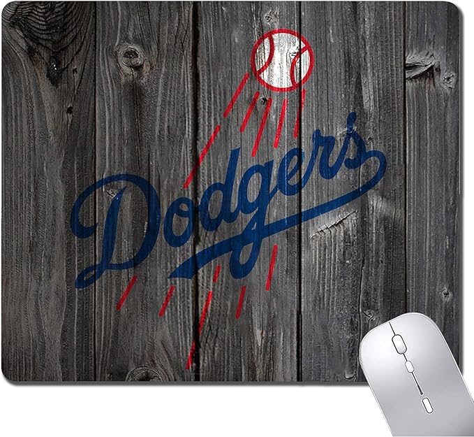 Wood Grain Design Sports Mouse Pad, Non-Slip Rubber Base Mousepad for Computers Laptop, Gaming Mouse Pads for Desk Office Supplies