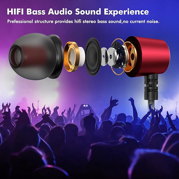 USB C Headphone Type C Earphone Magnetic Wired Earbuds for iPhone 17 Pro Max 16 16e 15 17e for Samsung S26 S25 FE S24 A36 S23 for iPad A16 Pixel 10a 10 9 Noise Canceling in-Ear Headset with Microphone