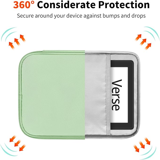 HoYiXi Universal Sleeve Bag for 7-8 inch Tablet Fire HD 8/Fire HD 8 Plus Compatible iPad mini (6th Gen) 8.3" 2021, iPad mini 5/4/3/2/1, Tab A8, 7"-8" inch Android Tablet Sleeve Case -Green