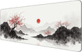 Thin Extended Gaming Mouse Pad （31.5 * 11.8 * 0.08 inch） with Stitched Edges Large Mousepad Long XXL Keyboard and Mouse pad Desk Mat for Gaming Office & Home - Artistic Painting
