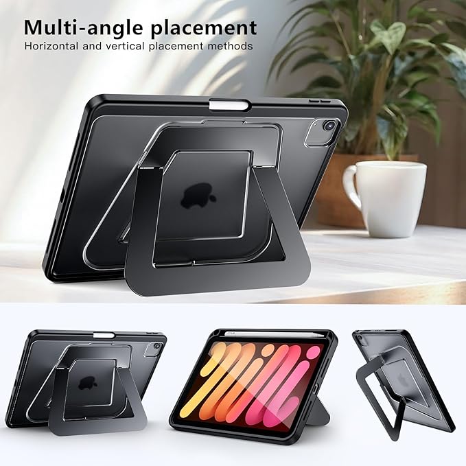 Case for iPad Air 11-inch M4 (2026)/M3 (2025)/M2 (2024),iPad Air 5th (2022)/4th Generation (2020) 10.9 Inch,iPad Pro 11 inch,Multi-Angle Ultra Stable Dual Stand,Slim Duty Shockproof Case