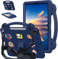 YRH Kids Case for iPad Air 13-in. M4/M3/M2 (2026/2025/2024), for iPad Pro 13-in. M5/M4 (2026/2024), for iPad Pro 12.9-in., Navy