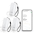 eMylo Zigbee Temperature Humidity Sensor-3 Pack, IP65 Indoor Outdoor Thermometer Hygrometer, Hub Required, APP Remote Monitoring&Home Automation, Compatible with Echo Devices with Zigbee Hub Built-in