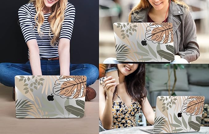CISSOOK Compatible with MacBook Air 13.6 inch Case 2026 2025 2024 2022 Release A3449 A3240 A3113 A2681, Tropical Hard Shell Case with Keyboard Cover for MacBook Air 13 inch M2 M3 M4 M5 Chip