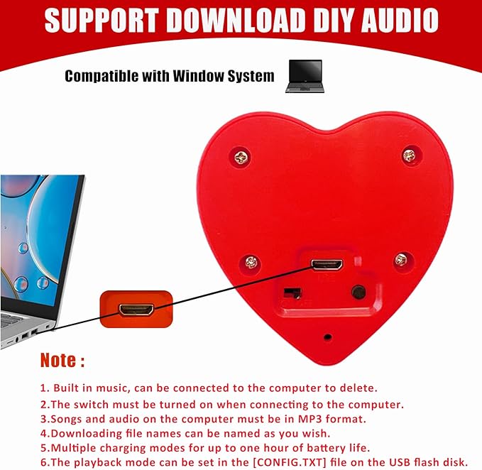 16min Voice Recorder, USB Downloadable Sound Recorder Chips Module for Stuffed Animals, Mother's Day Valentine's Day Christmas Plush Toy,Manual DIY Creative Sound Presents for Boys, Girls-2P