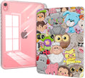 Slim Trifold Case for iPad 10th Generation with Pencil Holder, iPad 11th Generation Case A16 2025, Lightweight Shell Shockproof Clear Transparent Back Cover, Auto Wake/Sleep, Cute Animals