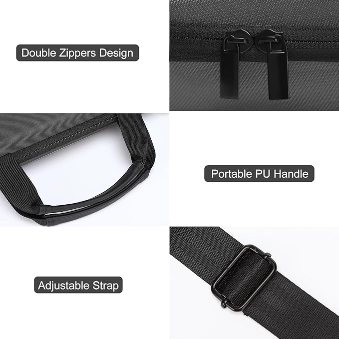 MOSISO Laptop Bag for Men,15-16 inch Computer Bag Compatible with MacBook Air 15 inch/Pro 16 inch, HP, Dell, Lenovo, Asus, Acer, Hard Shell Laptop Case with Front Pocket&Shoulder Strap, Slate Gray