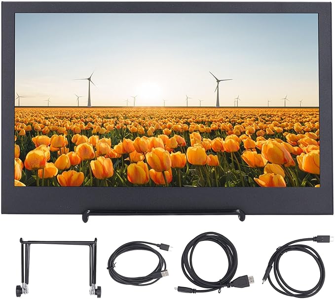 4K Portable Monitor, 11.6 Inch 1920x1080 FHD Laptop Monitor, Ultra Slim Type C Port and Micro HDMI Computer Gaming Display, for Computer, PC, Laptop, PS