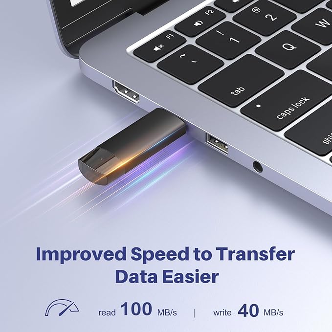 JOIOT 512GB USB C Flash Drive Dual USB 3.0 Flash Drive Type C + USB A Portable Type-C Flash Drive 2-in-1 USB-C Thumb Drive for Smartphone Tablet Computer Mac iPhone 16 Black