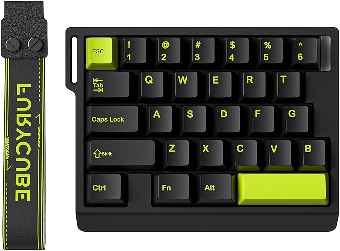 Left-Hand Mechanical Gaming Keyboard Hall Effect Magnetic Switch,29 Keys Hot Swappable,0.01mm Adjustable RT/RS,8K, Portable One Hand Gaming Keypad for FPS & Rhythm Games PC/Mac,RGB(Black)