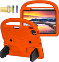 Dteck for iPad Air 11" M2 2024/Pro 11" 2024 Kid Case, Durable Lightweight Shockproof Protective Handle Stand EVA Foam Boys Girls Proof Case, Orange