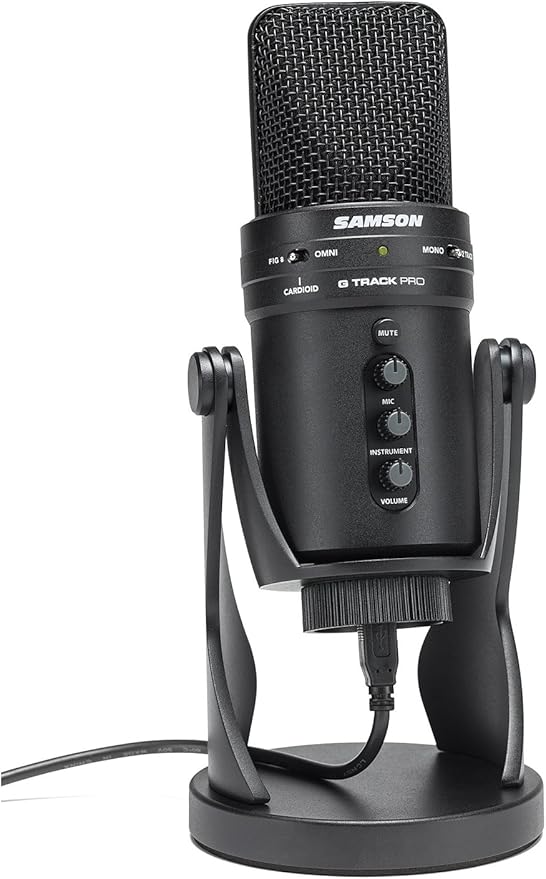 SAMSON G-Track Pro Professional USB Condenser Microphone with Audio Interface
