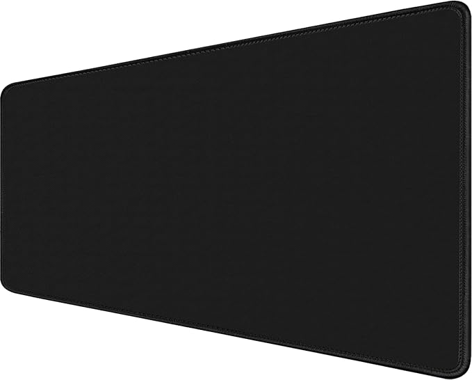 Large Gaming Mouse Pad, XXL Extended Computer Keyboard Mouse Mat with Stitched Edges, 31.5" x 15.7" Non-Slip Waterproof Rubber Base Office Big Long Mousepad for Work, Game, Office, Home, Black