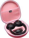 LTGEM Case Compatible with Anker Soundcore Life Q20i / Q20 / Q30 / Q45 Hybrid Active Noise Cancelling Headphones, Pink
