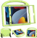 YIHE Kids Case for iPad 9th/8th/7th Generation, iPad Pro 10.5 & Air 3, Shockproof Protective Cover with Handle Stand & Screen Protector for 10.2/10.5 Inch iPads, Light Green