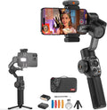 ZHIYUN Smooth 5S AI Pro Gimbal Stabilizer for Smartphone 3-Axis Phone Gimbal with AI Tracker, Magnetic/Built-in Fill Light, Storage Bag, iPhone Stabilizer for Video Recording Filming Vlogging