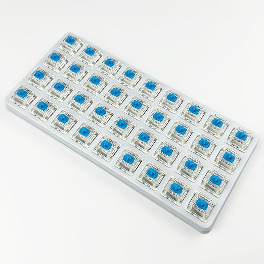 Gateron G Pro 3.0 Blue Switches for Mechanical Keyboard,3-Pin 60gf Clicky/Pre-Lubed/Pin-Enhanced Switches(72pcs,Blue)