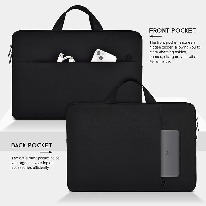 23.8-24 inch Portable Monitor Case Compatible with Ygretyrjh Redalf Hyangin Setcold KEFEYA AOKER Large Portable Monitor with Detachable Stand, Travel Padded Carrying Sleeve Bag