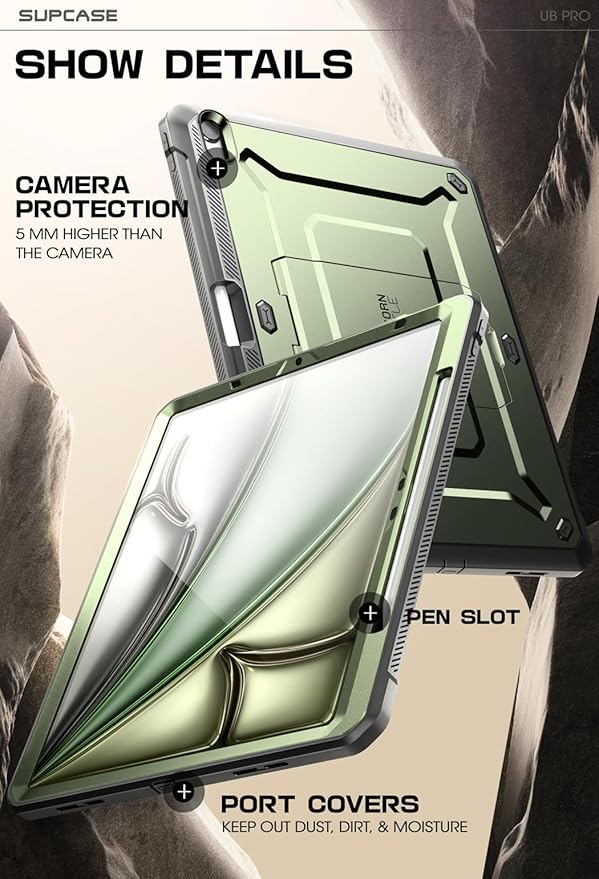 SUPCASE for iPad Air 11 Inch Case M4/M3/M2 (2026/2025/2024), [Built-in Screen Protector & Pencil Holder & Stand] Rugged Protective Cover for iPad Air 10.9 Inch 5th/4th Generation (2022/2020), Guldan