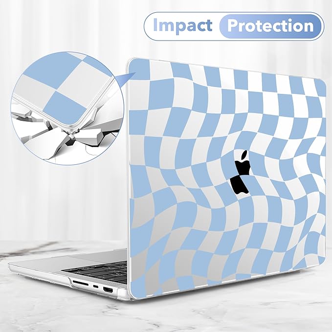 May Chen for 2026 MacBook Pro 14-inch M5 M4 M3 M2 M1 Pro/Max Chip, Release 2026 2025-2021, Model A3427 A3426 A3434 A3112 A3401 A3185, Plastic Hard Shell with Keyboard Cover, Abstract & Grid