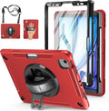 Case for iPad Air 11 M4 2026/ M3 2025/ M2 2024: TPU Cover for iPad Air 5th & 4th Generation 10.9 Inch (2020/2022) with Screen Protector- Stand- Handle- Shoulder Strap- Pencil Holder