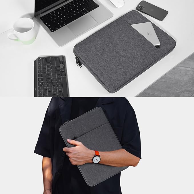 17 inch Laptop Case Computer Sleeve for HP Envy 17/Pavilion 17/Omen 17, Acer Predator 17/Aspire 17, Dell Inspiron 17, Lenovo Ideapad 17, Water-Resistant Shockproof 17.3 inch Laptop Carrying Bag