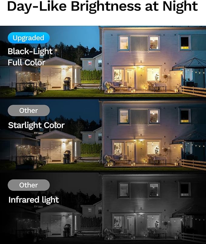 LongPlus 5MP 3K Window Camera, Night Vision Window Cameras for Home Security, 2.4G & 5G WiFi, 24/7 Recording, AI Person & Motion Detection Siren, Two-Way Audio, 60S Easy & Quick Install, 2 Packs
