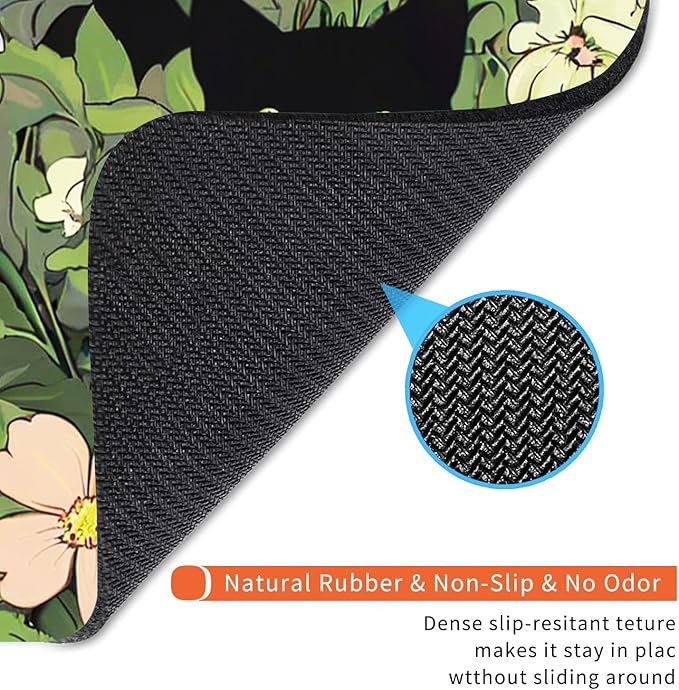 Square Mouse Pad Cute Cats,Personalized Premium-Textured Custom Mouse Mat Design,Washable Mousepad Lycra Cloth,Non-Slip Rubber Base Computer Mouse Pads for Wireless Mouse