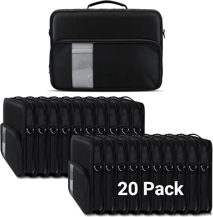 iBenzer 20 PackStay in 2.0 13 Inch Shockproof Protective Always On Laptop Sleeve Case for 13.3 MacBook, Chromebook, Surface, Ultrabook, Black LS-BPS-0113BK