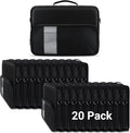 iBenzer 20 PackStay in 2.0 13 Inch Shockproof Protective Always On Laptop Sleeve Case for 13.3 MacBook, Chromebook, Surface, Ultrabook, Black LS-BPS-0113BK