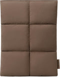 Comfyable Puffy Tablet Sleeve 7-8 Inch Compatible for iPad mini 7 2024 A17 Pro, Mini 6 2021 A15, Quilted Puffer Tablet Carrying Case for Women Men, Mocha Brown