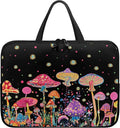Colorful Mushrooms 10-17 Inch Kids Tablet Portable Neoprene Zipper Carrying Sleeve Case Bag Computer Tablet Handbag Case Notebook Messenger Briefcase for Travel/Business/School