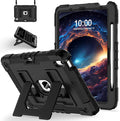 for iPad Air 11 Inch M4/M3 (2026/2025) / M2 (2024) iPad Air 5th (2022) / 4th Generation (2020) 10.9 Inch,Military Grade Shockproof iPad Case Air 11 Inch with Pencil Holder, Black