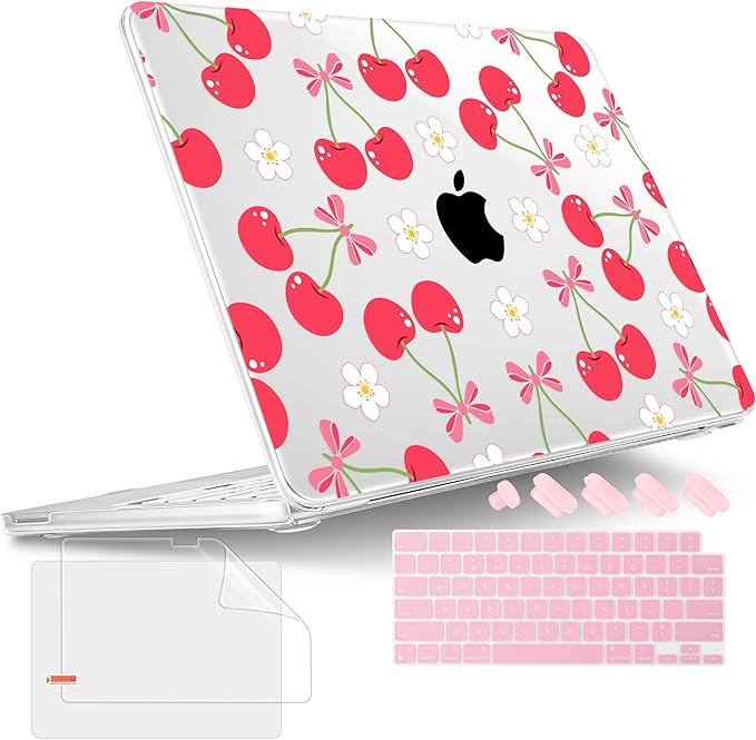 Tuiklol for 2026 MacBook Neo 13 Inch A18 Pro Chip Case, (Model A3404) Anti-Scratch Anti-Drop Slim Hard PC Shell Case with Shockproof Protective MacBook Neo Laptop Cover,Cherry