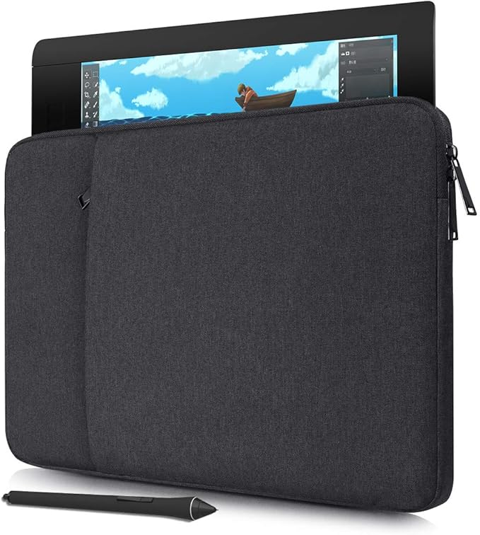 Portable Drawing Tablet Case for Wacom Cintiq 16/ Cintiq Pro 16/Intuos Large PTH860, Huion KAMVAS Pro 16, Wacom Carrying Bag Protective Sleeve(Black) 1