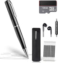 128 GB Digital Voice Recorder - Voice Activated Audio Recorders, Voice Recording Device with Playback, Portable Taking Device with Noise Reduction, Smart Recorder for Meeting/Course/Lectures