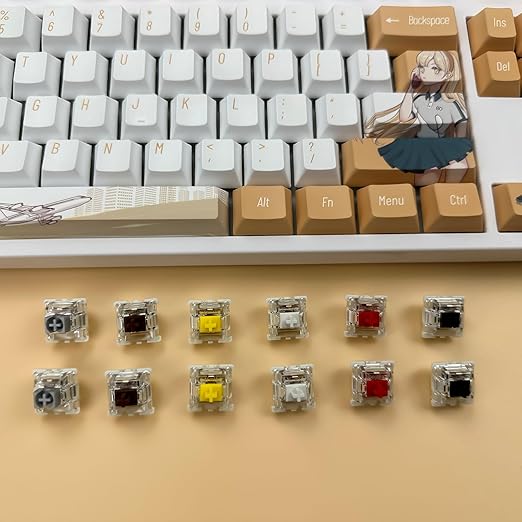 Gateron G Pro 3.0 Yellow Switches for Mechanical Keyboard,3-Pin 50gf Linear/Pre-Lubed/Pin-Enhanced Switches(36pcs,Yellow,3-Pin)