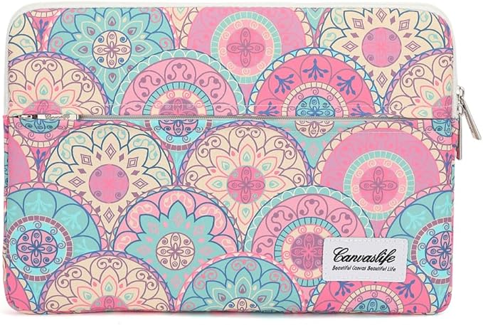 Notebook Computer 13-13.3-inch Notebook case, Suitable for MacBook Air/Pro 13 /Pro 14, HP Dell ASUS Lenovo Notebook, Polyester Upright Computer case with Pocket (Bandanna)